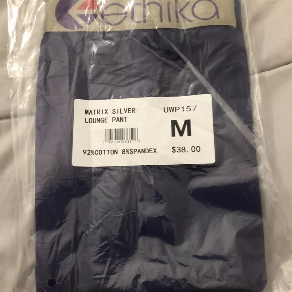 Ethika Womens The Lounge Pant MATRIX SILVER PURPLE